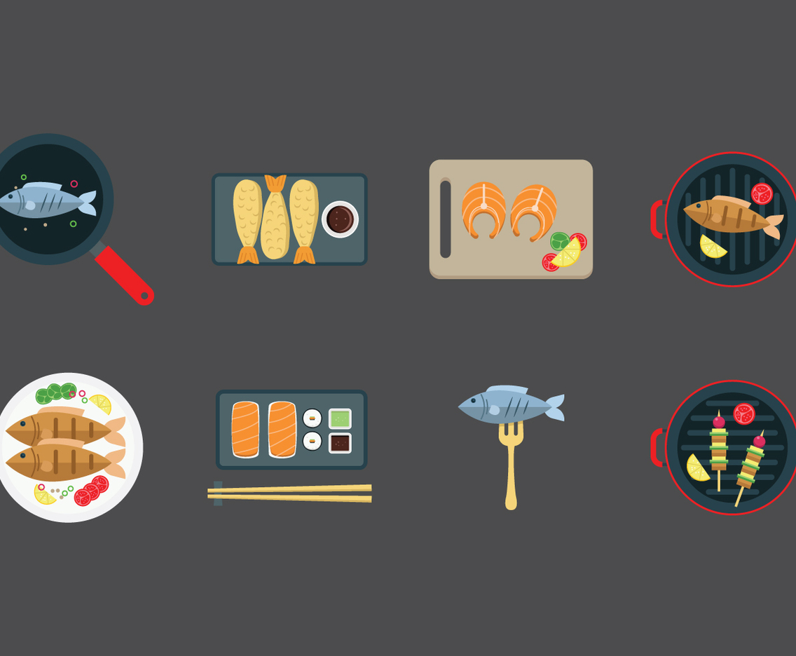 Free Fish Dishes Vector
