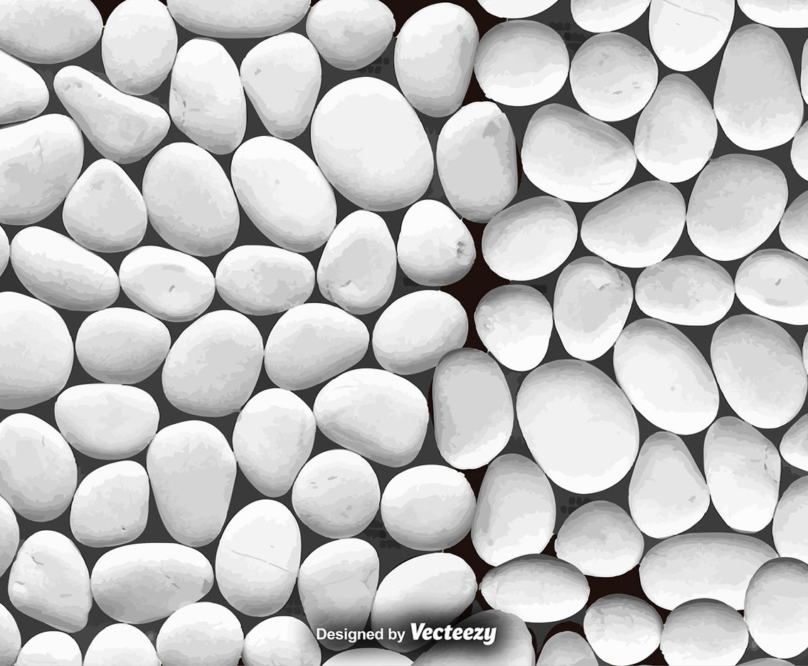 White Stones Background Vector