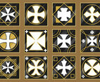 Cross Tiles Vector