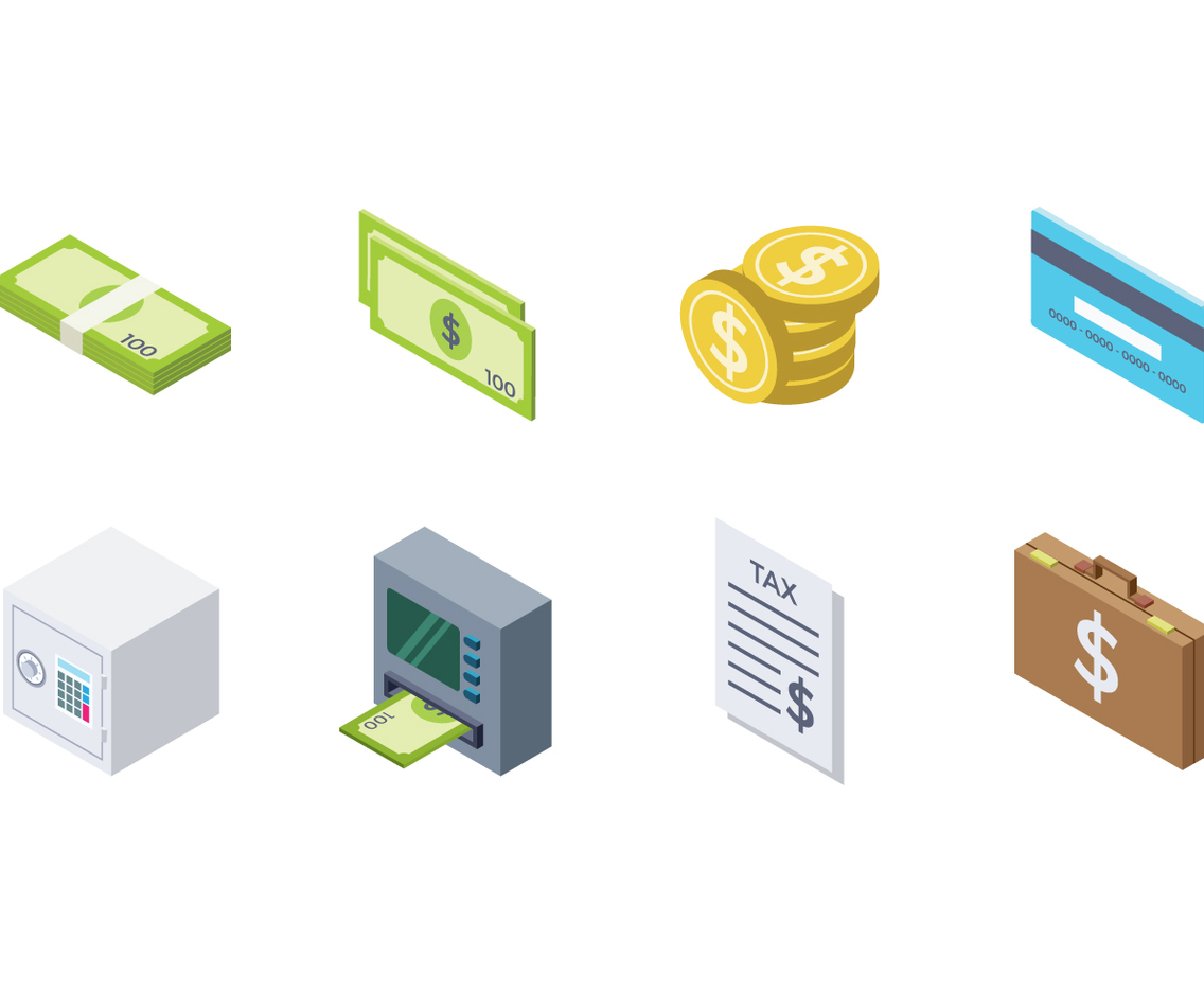 Free Isometric Money Icon