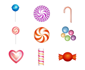 Free Sweet and Candies Icon Vector