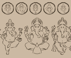 Ganesha Outline Symbol