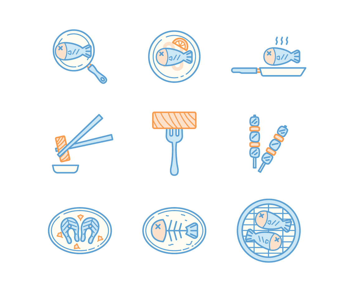 Free Fish Meals Vector