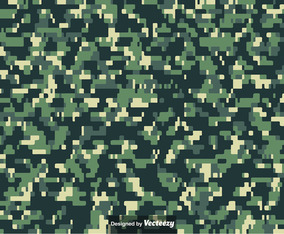 Pixelated MULTICAM Camouflage Pattern Vector