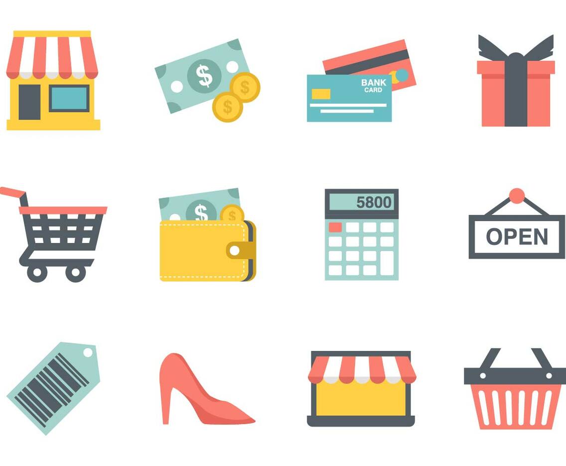 Free Shopping Icons Vector