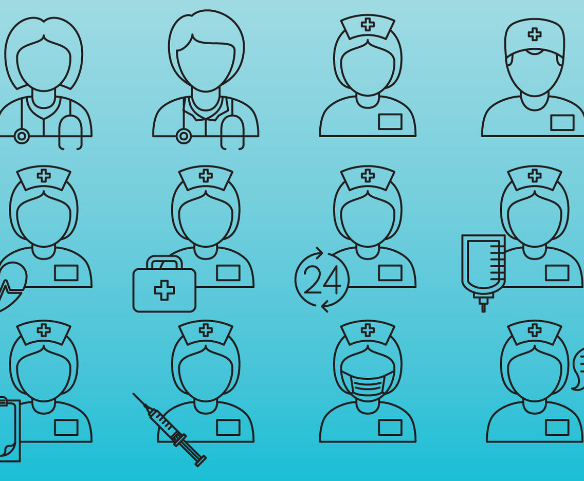 Nurse Line Icons