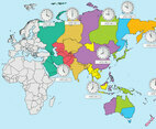 Asia Time Zones