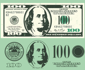 100 Dollar Bill Elements