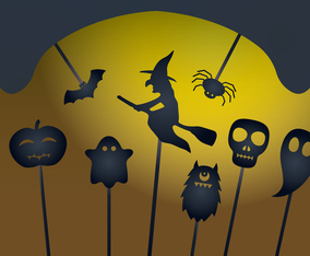 Halloween Shadow Puppet Vectors