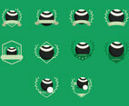 Lawn Bowls Vintage Templates Icon