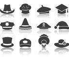 Free Black Hat Icons Vector