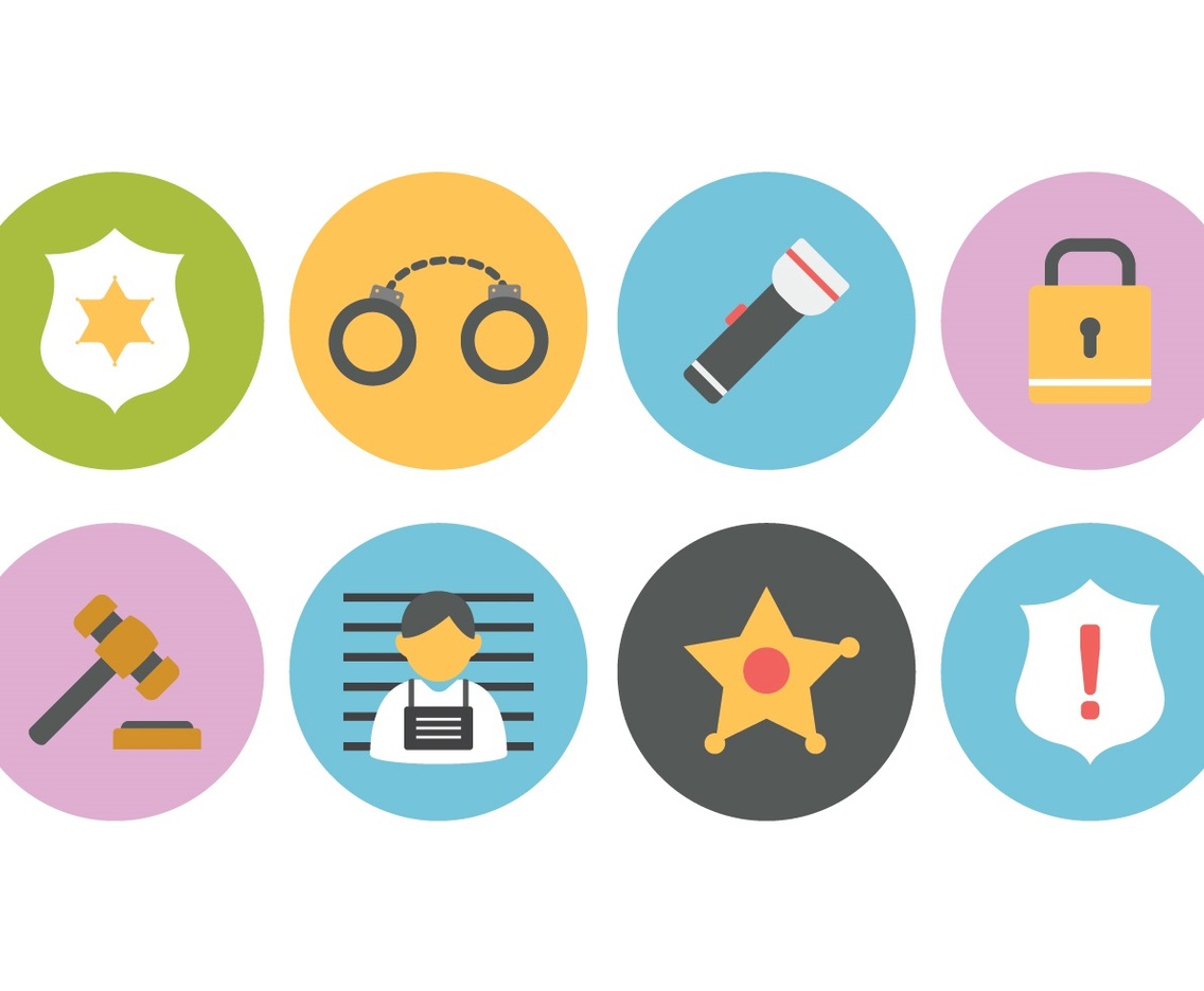 Free Police And Crime Flat Icons