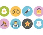 Free Police And Crime Flat Icons