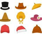 Free Collection of Hat Vector