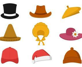 Free Collection of Hat Vector