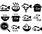 Fish Fry Vector Icons
