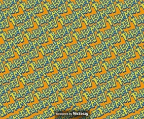 Vector Seamless Pattern With The Pokemon Word