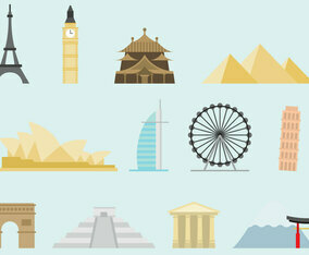 Colorful Monuments Of The World