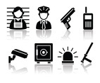 Free Minimalist Police And Crime Icon Set