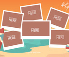 Beach Photo Collage Template