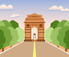 India Gate Illustration Vector