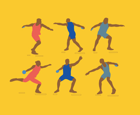 Discus Thrower Vector