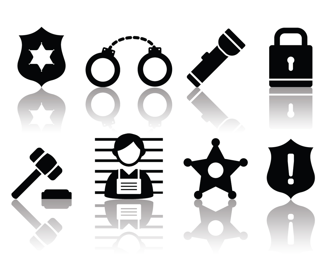 Free Minimalist Police and Crime Icons