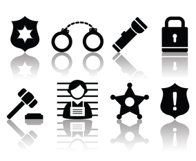Free Minimalist Police and Crime Icons