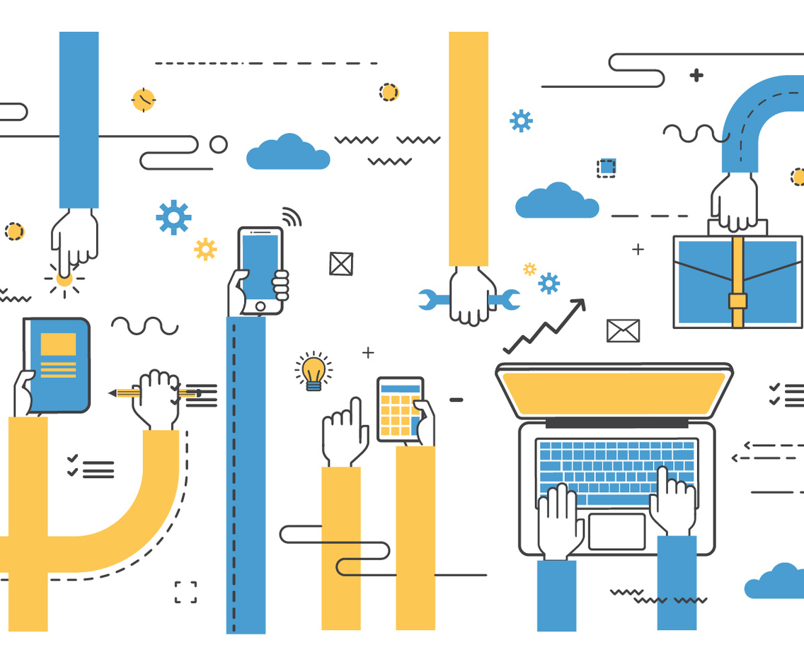 Free Team Work Vector Illustration