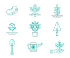 Free Gardening Line Icons Vector