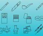 Drugs And Addiction Icons