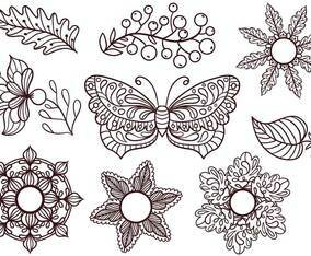 Free Coloring Elements Vectors