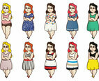 Free Plus Size Woman Vector