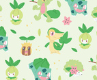 Grass Type Pokemon Pattern