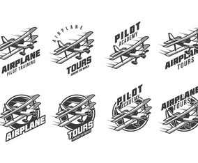 Free Biplane Vintage Logo