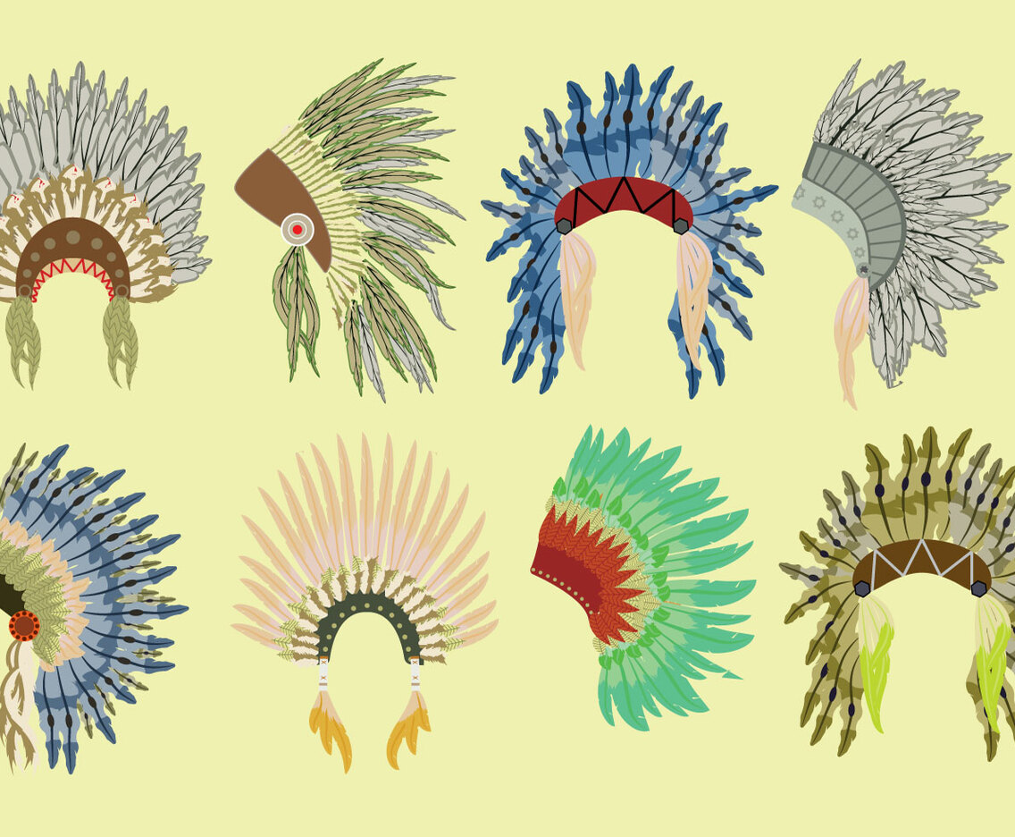 Free Native Bonnet Icons