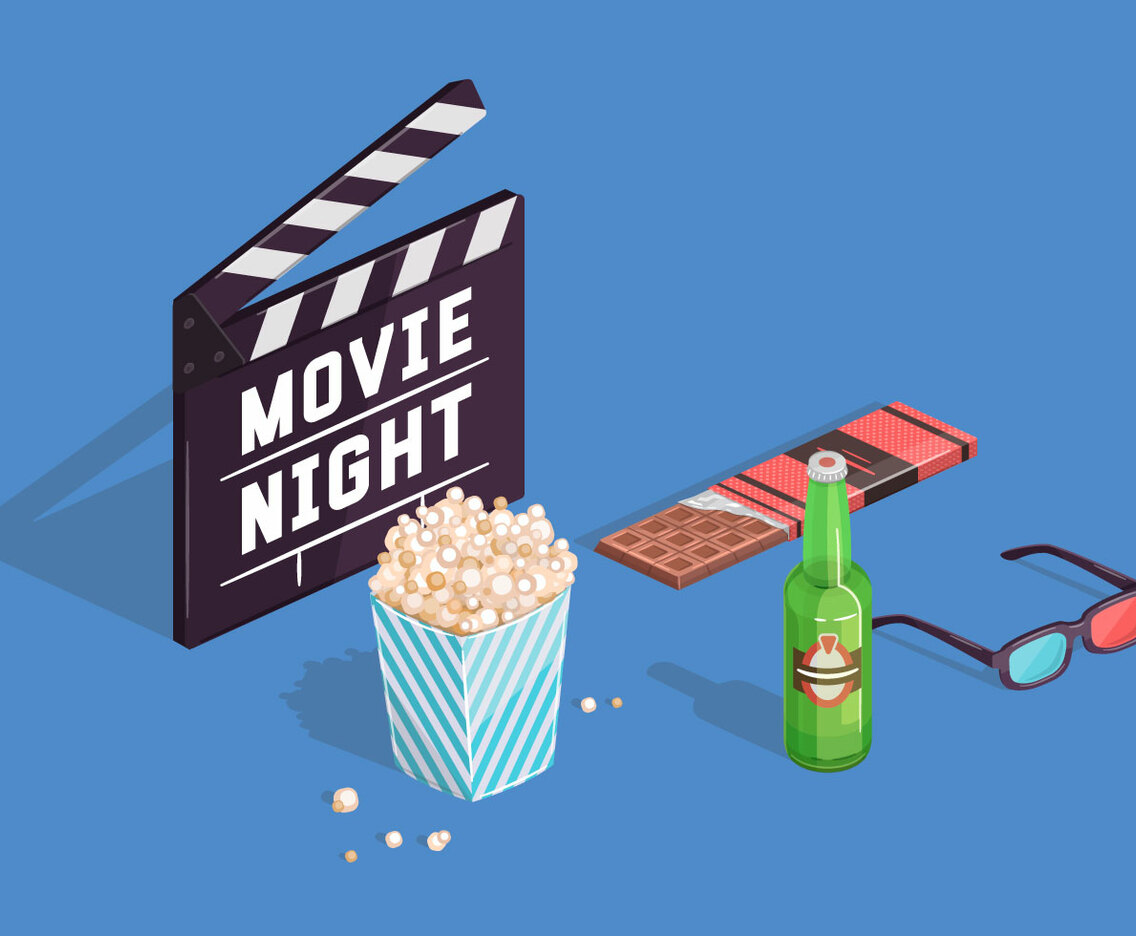 Movie Night Vector Elements