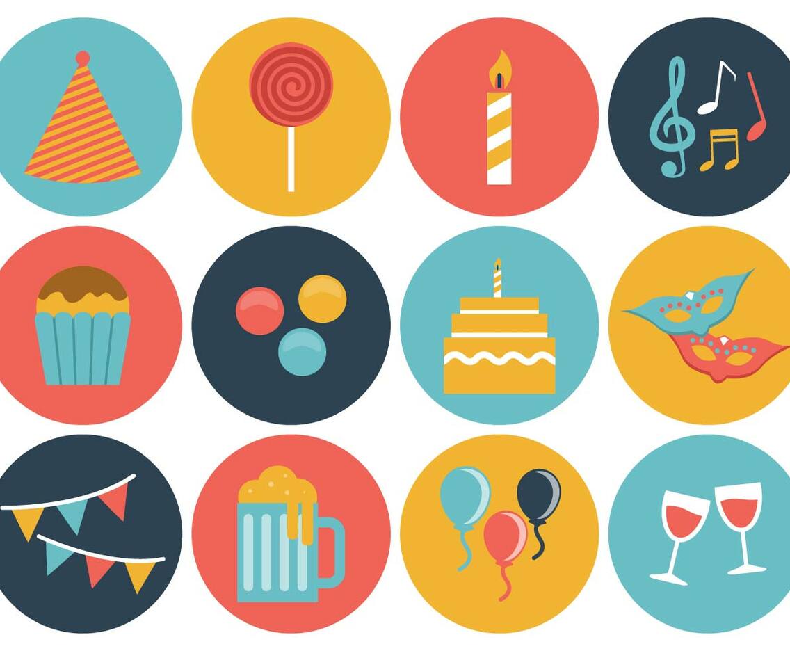 Free Birthday Icons Vector