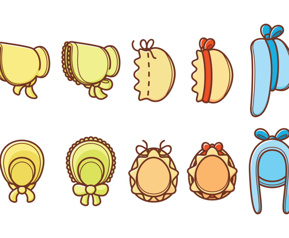 Set of Bonnet Icon