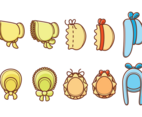 Set of Bonnet Icon
