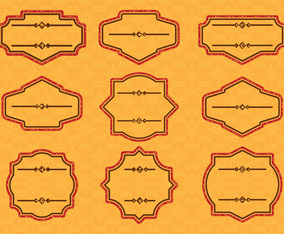 Vintage Label Cartouches