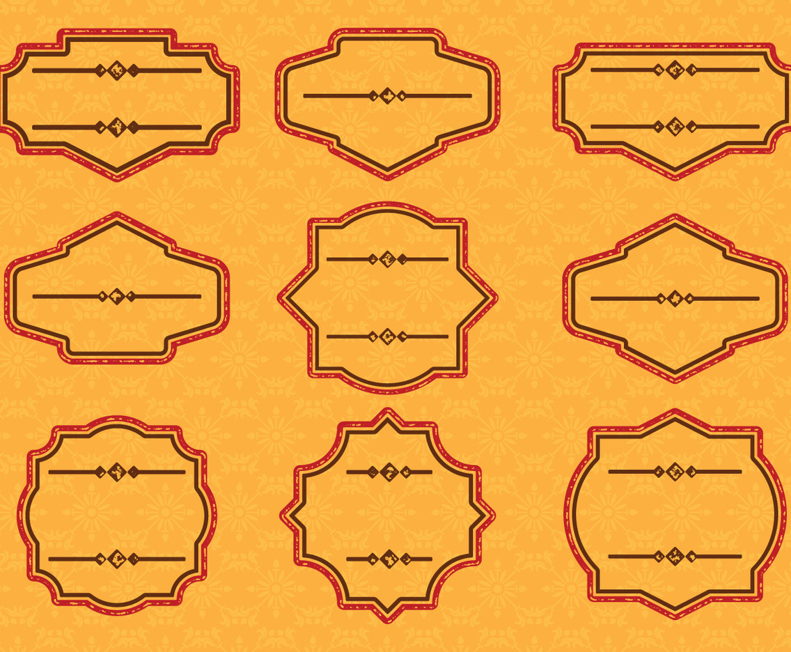 Vintage Label Cartouches