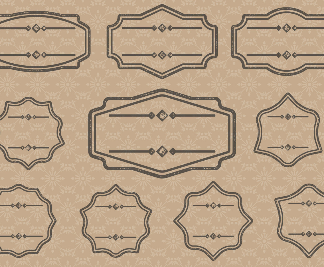 Vintage Label Cartouches