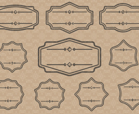 Vintage Label Cartouches