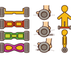 Segway Vector Icons
