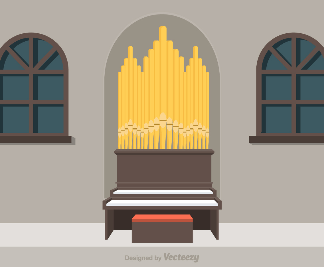 Free Pipe Organ Vector Illustration