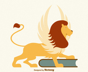 Free Vector Winged Lion