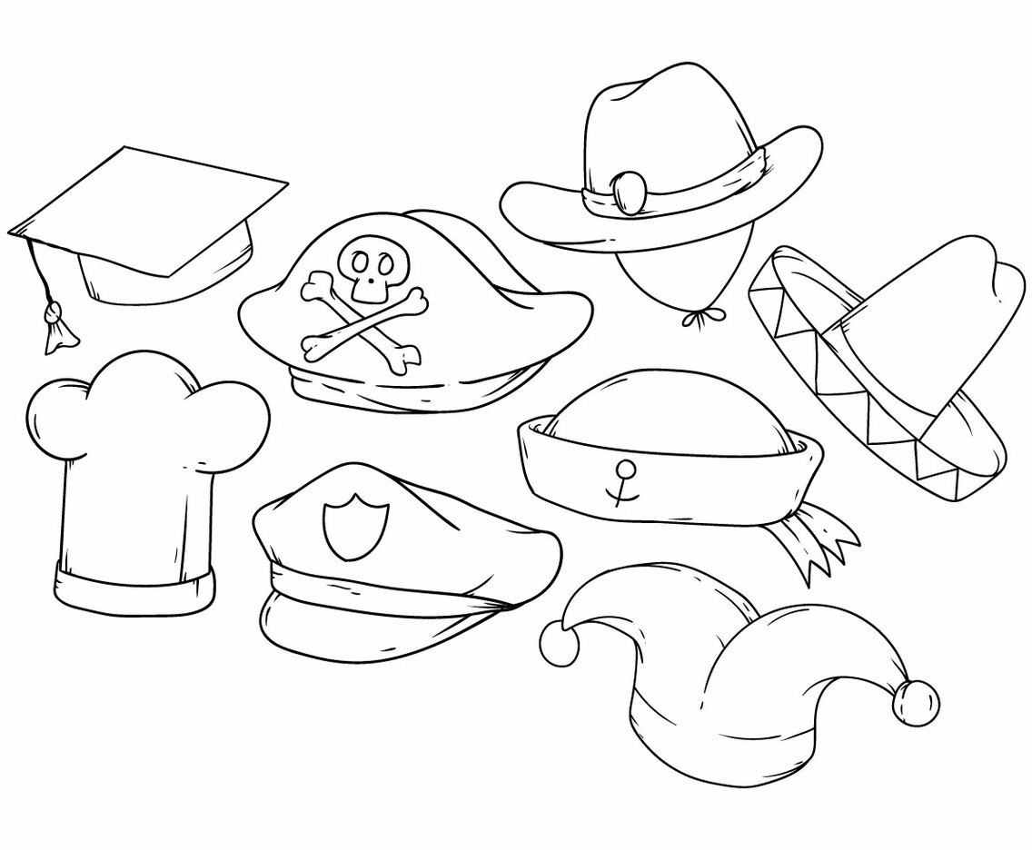 Free Hand Drawing Hat Icon Vector