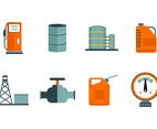 Free Oil and Petrol Industry Icon Vectors