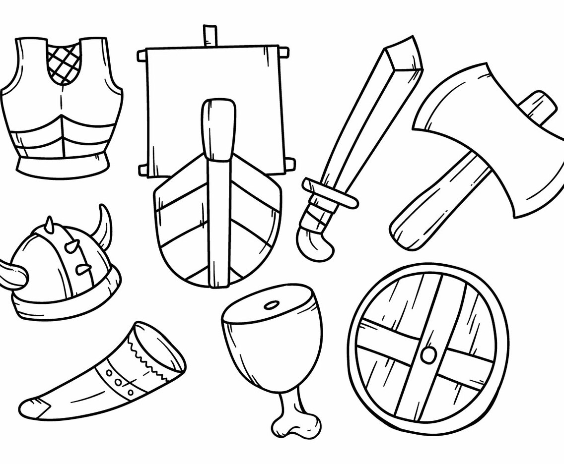 Free Hand Drawing Viking Icon